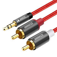Carica l'immagine nel visualizzatore di Gallery, LINKINPERK Cavo Audio RCA Jack, Adattatore Jack 3.5mm a 2RCA 1M