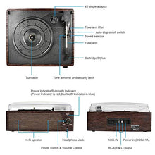 Carica l'immagine nel visualizzatore di Gallery, Giradischi Bluetooth Portatile a Tre Velocità (33 1/3, 45 E 78 Giri), Brown