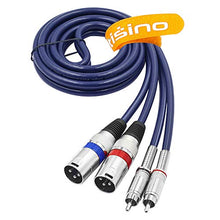 Carica l'immagine nel visualizzatore di Gallery, TISINO Cavo Doppio RCA a XLR Maschio, 2 a 2 Jack RCA/Phono 1.5M