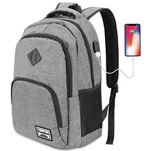 Carica l'immagine nel visualizzatore di Gallery, YAMTION Zaino Scuola per Superiore e università,Zaino PC Gjb6-grigio