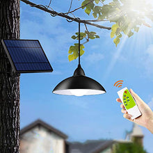 Carica l'immagine nel visualizzatore di Gallery, Konesky Luce Solare Sospesa Illuminazione, 12 LED Lampadario Telecomando...