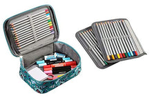 Carica l'immagine nel visualizzatore di Gallery, EDATOFLY 72 Slot Matite Astuccio Multifunzione Grande Borsa Verde