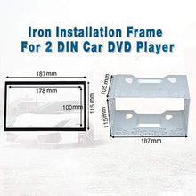 Carica l'immagine nel visualizzatore di Gallery, LSLYA Universale Doppio DIN Mount Kit di Montaggio in Metallo per 2 Dash... - Ilgrandebazar