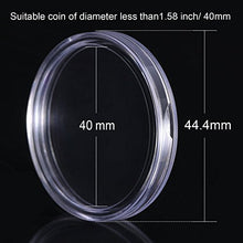 Carica l'immagine nel visualizzatore di Gallery, 100 Pezzi 40 mm Capsule di Monete Rotondo Portamonete Plastica Forniture per... - Ilgrandebazar