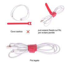 Carica l'immagine nel visualizzatore di Gallery, Faburo 100 pz Fascette fermacavi riutilizzabili e regolabili in per cavi, 5... - Ilgrandebazar
