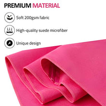 Carica l'immagine nel visualizzatore di Gallery, Eono by Amazon - Asciugamano in Microfibra, XL - 180cm x 90 cm, Fucsia