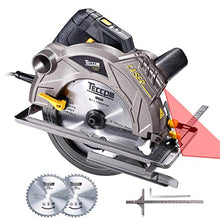 Carica l'immagine nel visualizzatore di Gallery, Sega Circolare, TECCPO 1500W 5800 RPM Circolare con Guida Laser, 2 Lame... - Ilgrandebazar