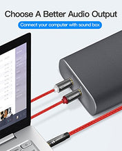 Carica l'immagine nel visualizzatore di Gallery, LINKINPERK Cavo Audio RCA Jack, Adattatore Jack 3.5mm a 2RCA 1M