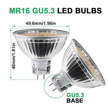 Carica l'immagine nel visualizzatore di Gallery, Kdp Lampadine Alogene Gu5.3 Mr16 5W Led, Equivalenti A 50W, Bianco Caldo