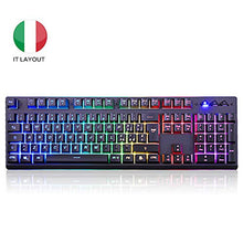 Carica l'immagine nel visualizzatore di Gallery, EZONTEQ Tastiera Meccanica Gaming RGB PC, Semi-meccanica