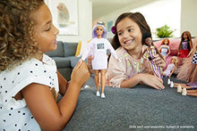 Carica l'immagine nel visualizzatore di Gallery, Barbie- Fashionistas Bambola con Maglione Stampa, Capelli Viola e Occhiali... - Ilgrandebazar