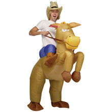 Carica l'immagine nel visualizzatore di Gallery, AirSuits Costume Gonfiabile da Cowboy con Cavallo - Ilgrandebazar