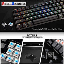 Carica l'immagine nel visualizzatore di Gallery, Urchoiceltd RGB Tastiera meccanica, tastiera (nero) interruttore blu