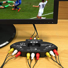Carica l'immagine nel visualizzatore di Gallery, Commutatore audio video, AV Connettori, RCA Selettore con 3-porte-Input...