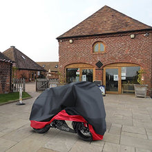 Carica l'immagine nel visualizzatore di Gallery, GHB XXL Coprimoto Telo Motociclo Copri Scooter Impermeabile Nero Rosso