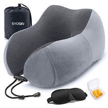 Carica l'immagine nel visualizzatore di Gallery, SYOSIN Cuscino da viaggio, in memory foam, di supporto per...