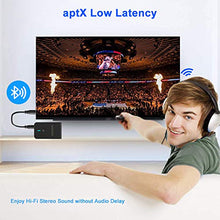 Carica l'immagine nel visualizzatore di Gallery, Aigoss Bluetooth 5.0 Trasmettitore e Ricevitore 3.5mm AUX Adattatore...