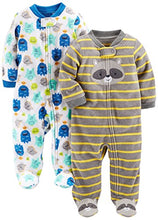 Carica l'immagine nel visualizzatore di Gallery, Simple Joys by Carter's Baby - Confezione da 2 pile con piedi per dormire e...