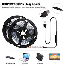 Carica l'immagine nel visualizzatore di Gallery, Strisce LED USB, Retroilluminazione TV da 7 M (2X.3.5M) con 16 colori e...