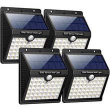 Carica l'immagine nel visualizzatore di Gallery, Luce Solare Led Esterno,【180° Super luminoso-4 Pezzi】iPosible 46 LED 4 Pezzi