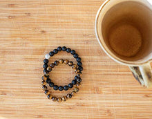 Carica l'immagine nel visualizzatore di Gallery, EPOSH Set 2 Bracciali da Uomo in Pietre Naturali | Stile: Indie, Rock, Navy... - Ilgrandebazar