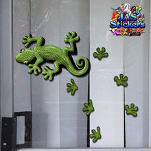 Carica l'immagine nel visualizzatore di Gallery, Adesivi piccoli animali geco verde confezione per auto camion bicicletta -... - Ilgrandebazar