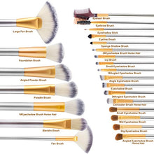 Carica l'immagine nel visualizzatore di Gallery, Pennelli Make Up, Vander 24 pezzi Set di pennelli professionali per trucco...