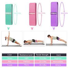 Carica l'immagine nel visualizzatore di Gallery, CosHall Elastici Fitness, Bande Elastiche di Resistenza in Tessuto 3 Set,...