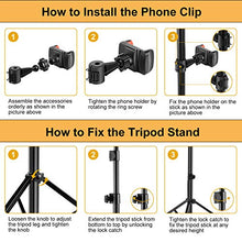 Carica l'immagine nel visualizzatore di Gallery, UPhitnis Luce per selfie da 10"con supporto treppiede e 10"COMBINATION