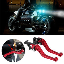 Carica l'immagine nel visualizzatore di Gallery, Elerose Una coppia di 22 mm 7/8"CNC universale per moto leva freno a rosso - Ilgrandebazar
