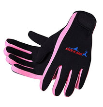 Carica l'immagine nel visualizzatore di Gallery, Lovache, guanti in neoprene 1,5 mm per nuoto, surf, immersioni, vela, S, Pink