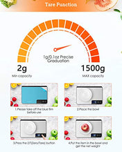Carica l'immagine nel visualizzatore di Gallery, Bilancia Cucina Digitale, HOMEVER 15kg con 6 Measuring...