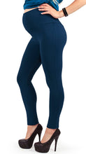Carica l'immagine nel visualizzatore di Gallery, MAMAJEANS Paris - Leggings Premaman Coprenti, Con Bande Laterali, In Morbido... - Ilgrandebazar