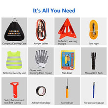 Carica l'immagine nel visualizzatore di Gallery, Sailnovo Kit di Emergenza per Auto Portatile, 76 in 1, Triangolo 76 1