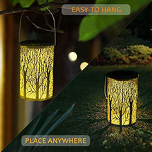 Carica l'immagine nel visualizzatore di Gallery, LED Lanterna Solare, GolWof Lampada da Giardino Luci Solari Sospensione...