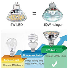 Carica l'immagine nel visualizzatore di Gallery, Kdp Lampadine Alogene Gu5.3 Mr16 5W Led, Equivalenti A 50W, Bianco Caldo
