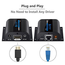 Carica l'immagine nel visualizzatore di Gallery, ESYNiC AGPTEK HDMI Extender 1080P 60m IR Ripetitore Su Singolo Cat 60M 3D
