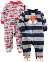Carica l'immagine nel visualizzatore di Gallery, Simple Joys by Carter's Baby - Confezione da 2 pile con piedi per dormire e...