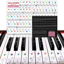 Carica l'immagine nel visualizzatore di Gallery, Rimovibili Pianoforte Tastiera Adesivi, Adesivo per Tasti di Piano Nero... - Ilgrandebazar