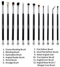 Carica l'immagine nel visualizzatore di Gallery, Set di pennelli per trucco occhi d’ Impora London. Include: per...