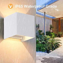 Carica l'immagine nel visualizzatore di Gallery, OOWOLF 2 Pezzi LED Lampada da Parete IP65 Impermeabile, Applique Moderna...