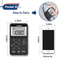 Carica l'immagine nel visualizzatore di Gallery, Mini Radio Portatile Tascabile Digitale Ricevitore FM AM Pocket Nero