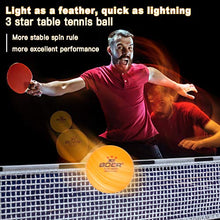 Carica l'immagine nel visualizzatore di Gallery, HATELUO 10 Pezzi Palline da Ping Pong Competizione 3 Stelle, 40+ Palline...