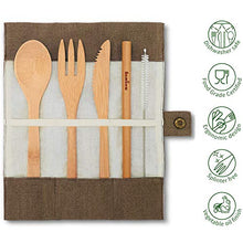 Carica l'immagine nel visualizzatore di Gallery, Bambaw Posate Bambu|Oliva|Posate biodegradabili | Set da 1 kit, Oliva