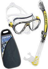 Carica l'immagine nel visualizzatore di Gallery, Cressi Big Eyes Evolution &amp; Alpha Ultra Dry - Professional Trasparente/Giallo