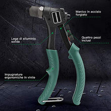 Carica l'immagine nel visualizzatore di Gallery, METAKOO Rivettatrice Manuale, Pistola per Rivetti con 4 Teste... - Ilgrandebazar