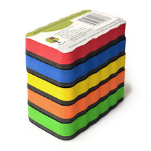 Carica l'immagine nel visualizzatore di Gallery, OfficeTree Set 5 Cancellino Lavagna Magnetica Bianca - 5 colori - Cancellino... - Ilgrandebazar