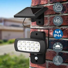 Carica l'immagine nel visualizzatore di Gallery, Faro LED solare esterno con sensore di movimento e crepuscolare, luce fredda... - Ilgrandebazar