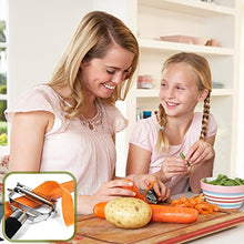 Carica l'immagine nel visualizzatore di Gallery, Electro-Weideworld PRO Pela Pelapatate verdure duale a Julienne, con manico... - Ilgrandebazar