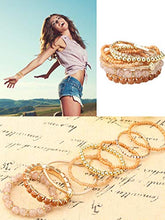 Carica l'immagine nel visualizzatore di Gallery, Milacolato 4 Set Braccialetti Impilabili per Donne con Perline... - Ilgrandebazar